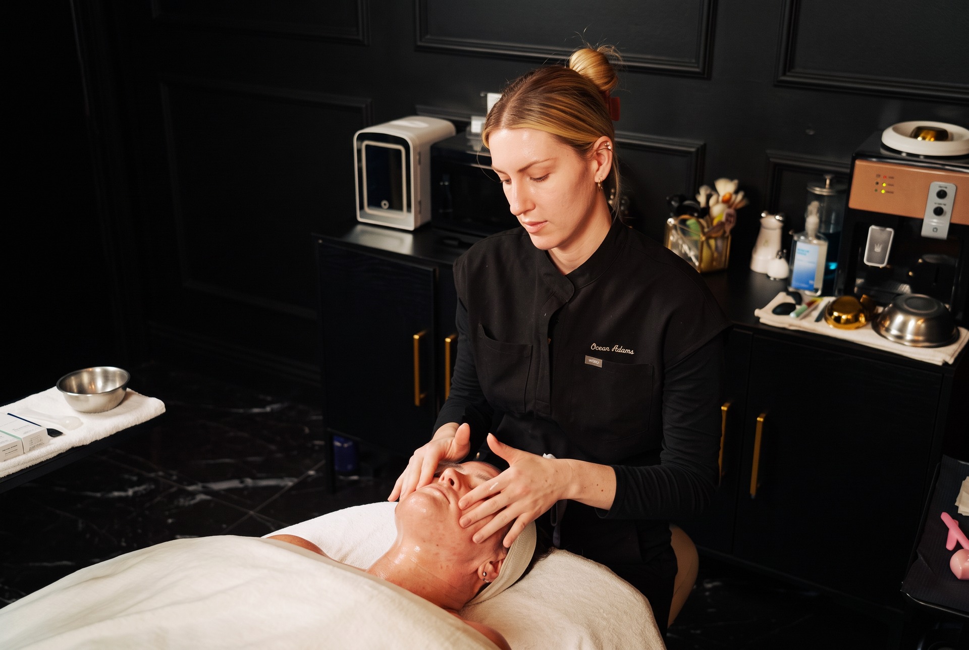 Massage center in Clovis with a welcoming and comfortable treatment room.