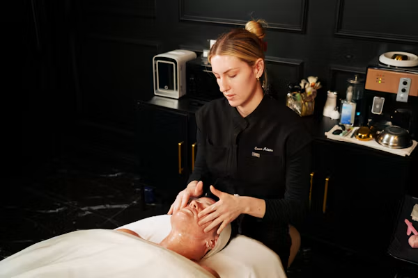 Massage center in Clovis with a welcoming and comfortable treatment room.