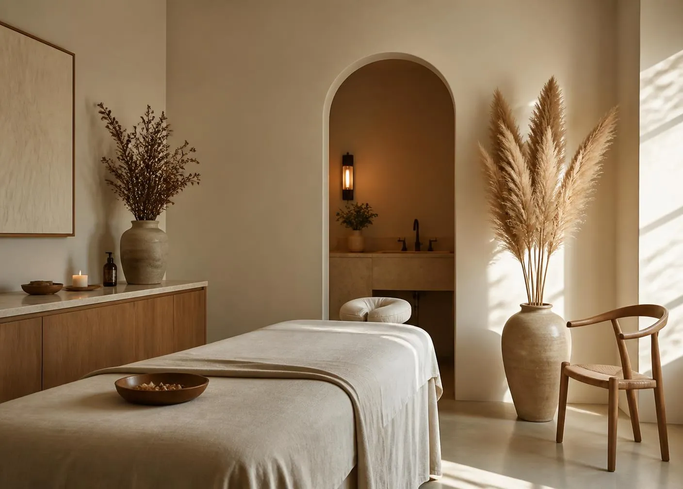 Serenity Garden Massage and Wellness studio interior in Clovis